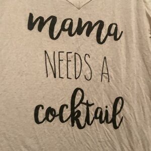 15/$5 Mama Needs. Cocktail Cold Shoulder Top